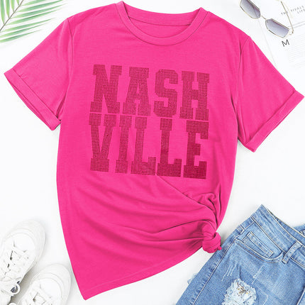 NASHVILLE Round Neck Short Sleeve T-Shirt