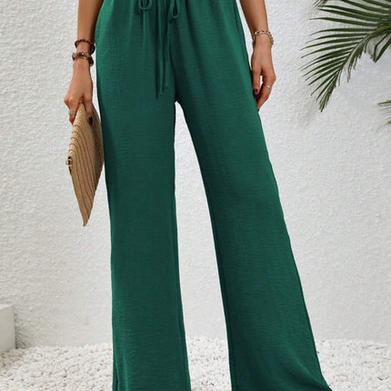 Wide Leg Drawstring Pants