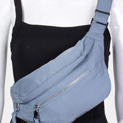 Fame Multi Pocket Nylon Crossbody Bag