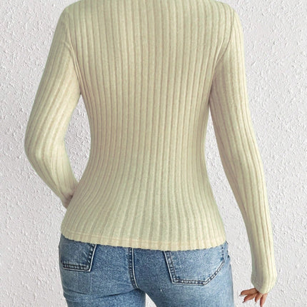 Ribbed Long Sleeve T-Shirt