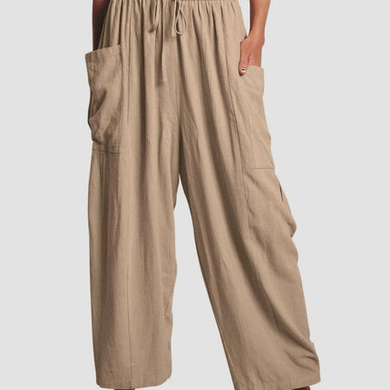 Full Size Wide Leg Pants with Pockets