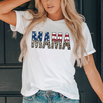 MAMA Round Neck Short Sleeve T-Shirt - Vickie Lynn's