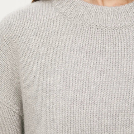 Basic Bae Round Neck Dropped Shoulder Sweater