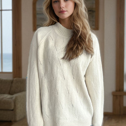 Mock Neck Long Sleeve Sweater