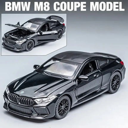 1:32 BMW M8 IM Supercar Alloy Diecasts & Toy Vehicles Metal Toy Car Model Sound and light Collection Kids Toy - Vickie Lynn's