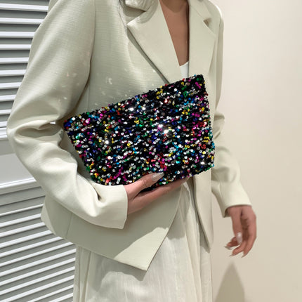 Sequin Clutch with Zipper