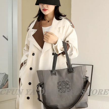 CFUN YA Trend Canvas Tote Bags For Women Female Shoulder Bag Messenger Pack Large Top Handle Bag Handbags Mummy Bolsa Feminina - Vickie Lynn's