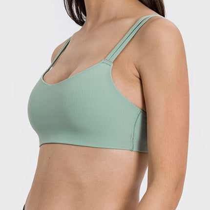 Scoop Neck Double Strap Active Cami