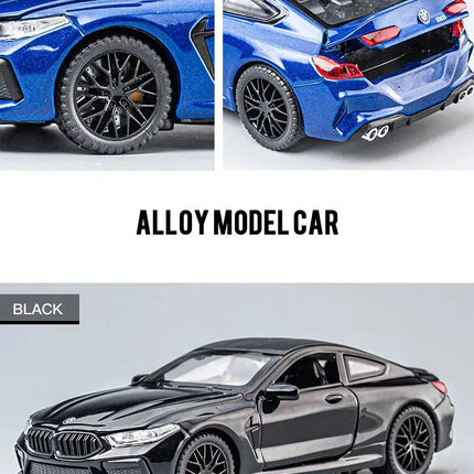 1:32 BMW M8 IM Supercar Alloy Diecasts & Toy Vehicles Metal Toy Car Model Sound and light Collection Kids Toy - Vickie Lynn's