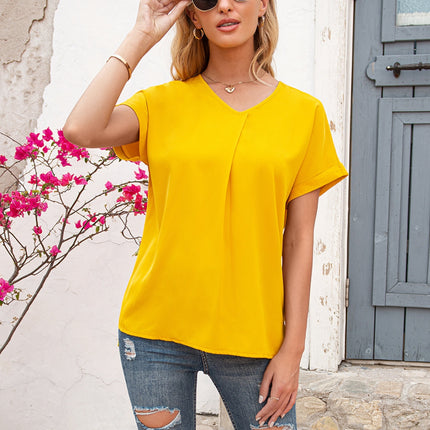 V-Neck Short Sleeve T-Shirt