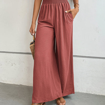 Perfee Wide Leg Pants with Pockets