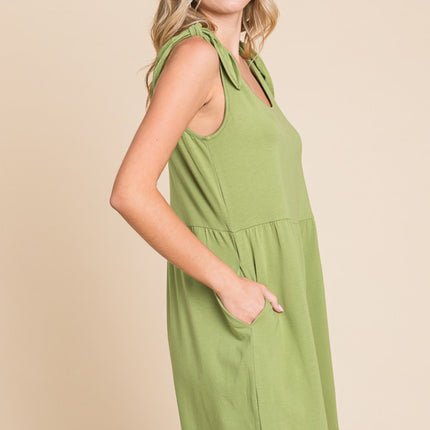 Culture Code Full Size Shoulder Knot Baggy Romper