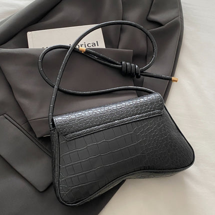 PU Leather Texture Crossbody Bag