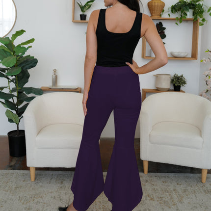 High-Low Bootcut Pants