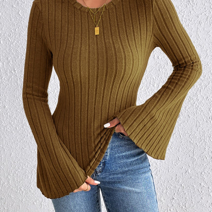 Round Neck Flare Sleeve T-Shirt