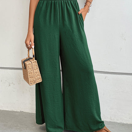 Perfee Wide Leg Pants with Pockets