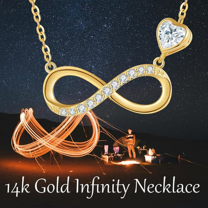 14K Gold Cardinal Bird Heart-Shaped Pendant Necklace with Red Enamel and White Cubic Zirconia Stones for Women's