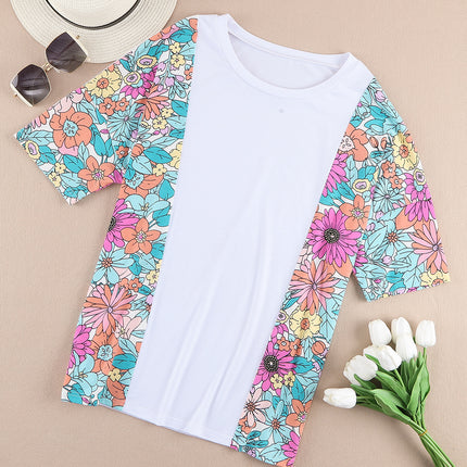 Printed Round Neck Half Sleeve T-Shirt