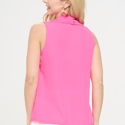 RENEE C  V-Neck Sleeveless Top