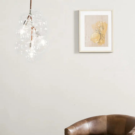 Nordic Glasses Chandelier Balck White Coffee Wires Pendant Lights 9 /12 /18 Glass Hanging Lights Luminaria  Home Decor