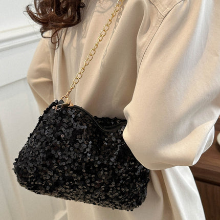 Sequin Removable Strap Shoulder Bag