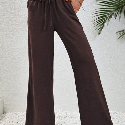 Wide Leg Drawstring Pants