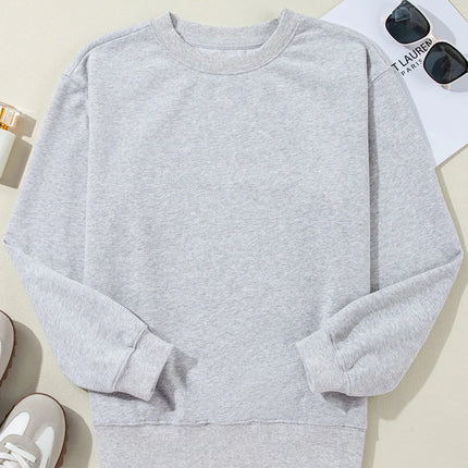 Round Neck Long Sleeve Sweatshirt