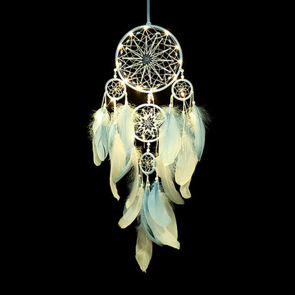 2023 New Dream catchers Retro 5 Ring Dream Catchers Home Decoration Indians Natural Stone Tree of Life Dreamcatcher Wall Hanging
