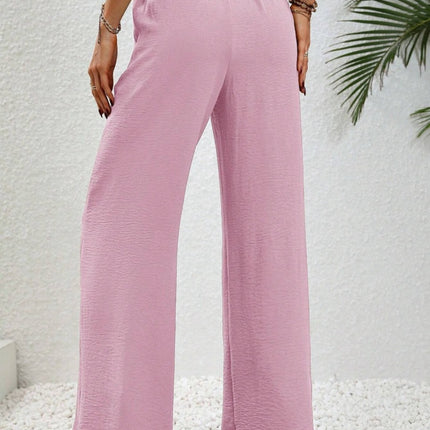 Wide Leg Drawstring Pants