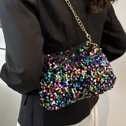 Sequin Removable Strap Shoulder Bag