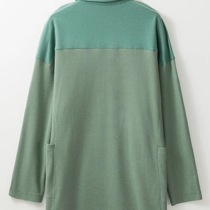 Half Button Long Sleeve Top