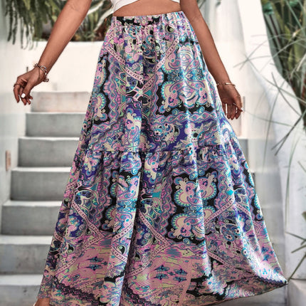 Printed Maxi Skirt