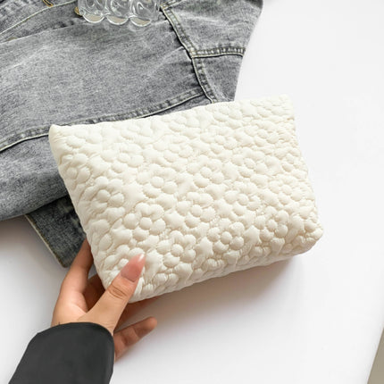 Flower Texture Polyester Clutch