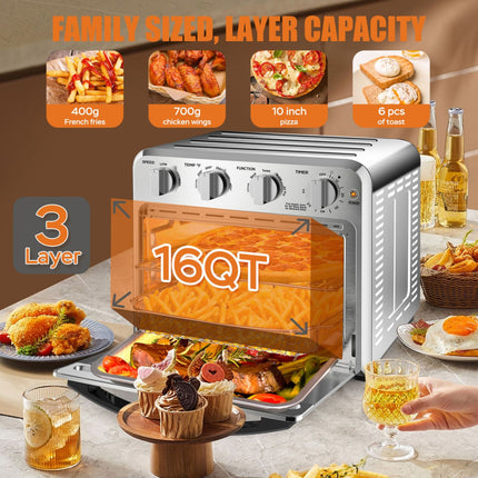 Geek Chef Air Fryer Toaster Oven Combo