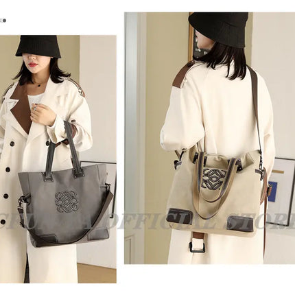 CFUN YA Trend Canvas Tote Bags For Women Female Shoulder Bag Messenger Pack Large Top Handle Bag Handbags Mummy Bolsa Feminina - Vickie Lynn's