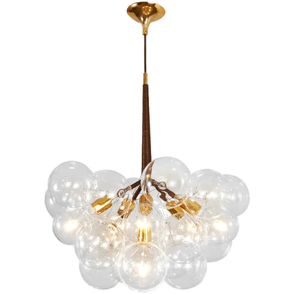 Nordic Glasses Chandelier Balck White Coffee Wires Pendant Lights 9 /12 /18 Glass Hanging Lights Luminaria  Home Decor