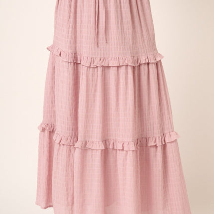 Mittoshop Drawstring High Waist Frill Skirt