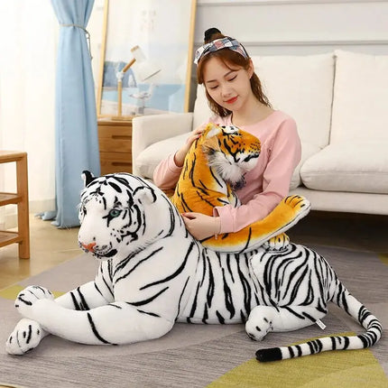 Kawaii Big Tiger Plush Toy Doll Pillow Hug &Cushion Stuffed Animal Gift for Kids Adults Home Decor