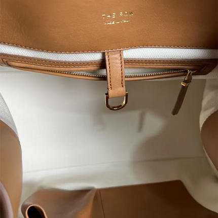 2023 Margaux15 Handbag Cowhide High-Capacity Commuter Bag the Suede Row lcu Soft