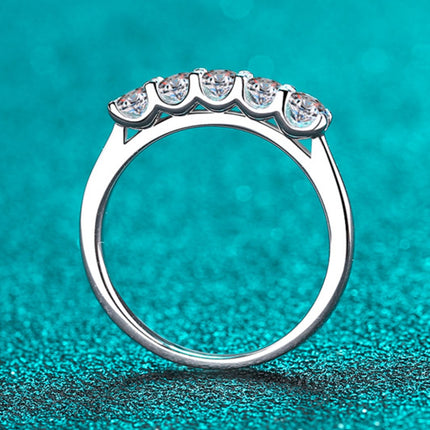 925 Sterling Silver Moissanite Ring