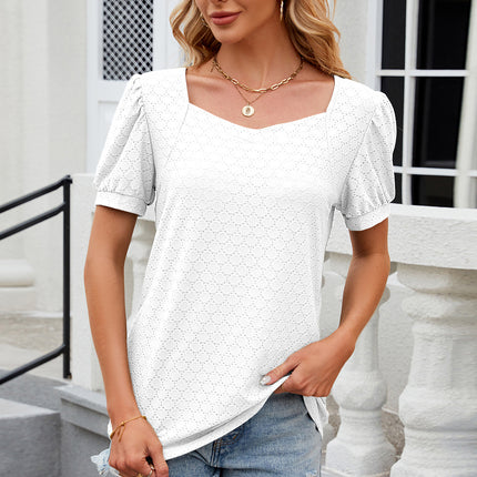 Eyelet Short Sleeve T-Shirt