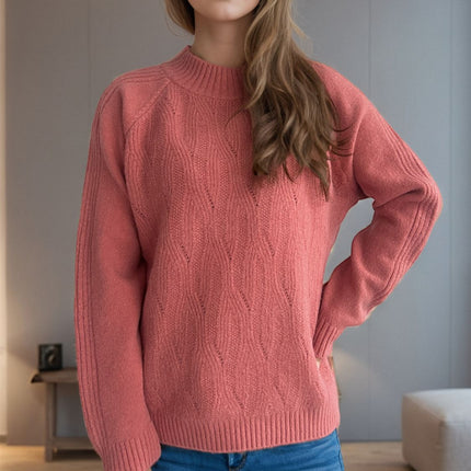 Mock Neck Long Sleeve Sweater