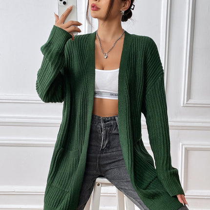 Open Front Long Sleeve Cardigan