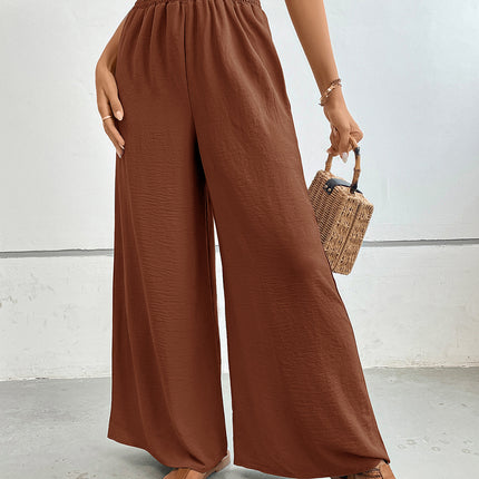 Perfee Wide Leg Pants with Pockets