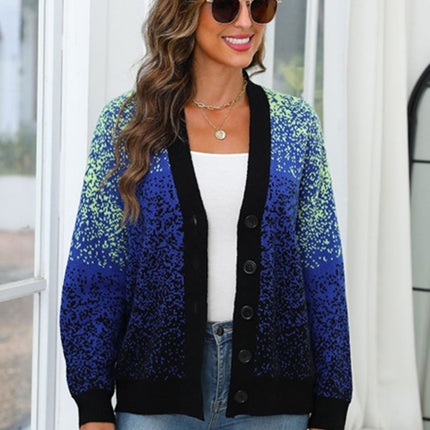 Button Up Long Sleeve Cardigan