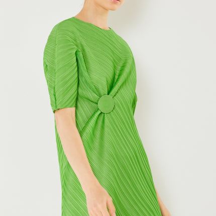 Marina West Swim Pleated Dolman Sleeve Dress