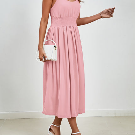 Scoop Neck Midi Cami Dress