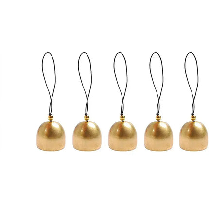 DIY Brass Mini Bell for Wind Chime Door Bell Christmas Decorations Accessories Brass Bell With Bell Hammer Will Ring Metal
