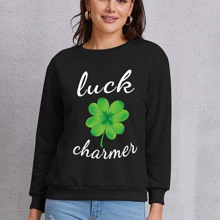 LUCK CHARMER Round Neck Sweatshirt