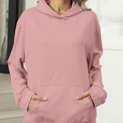 Pocketed Long Sleeve Hoodie